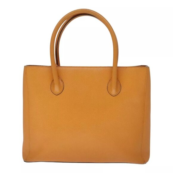 CELINE Tote Bag Leather Orange Auth - Picture 4 of 16